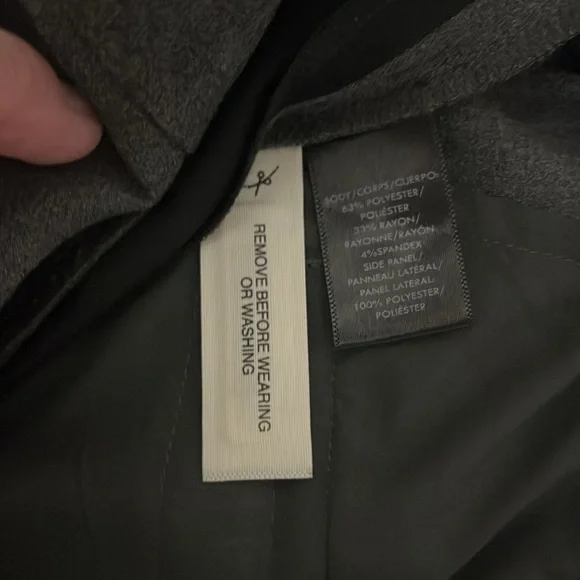 Ann Taylor Side Stripe Track Pants Gray Black Large - Picture 5 of 14